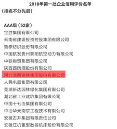 津西集團(tuán)榮獲AAA級(jí)信譽(yù)企業(yè)稱號(hào)，樹(shù)立行業(yè)信用標(biāo)桿